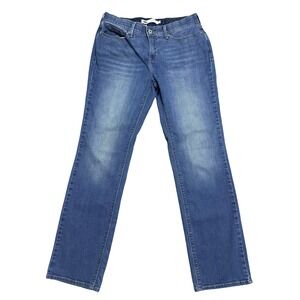 Levis 505 Jeans Womens 8 Blue Perfect Waist Straight Leg W29 L32 Stretch Denim